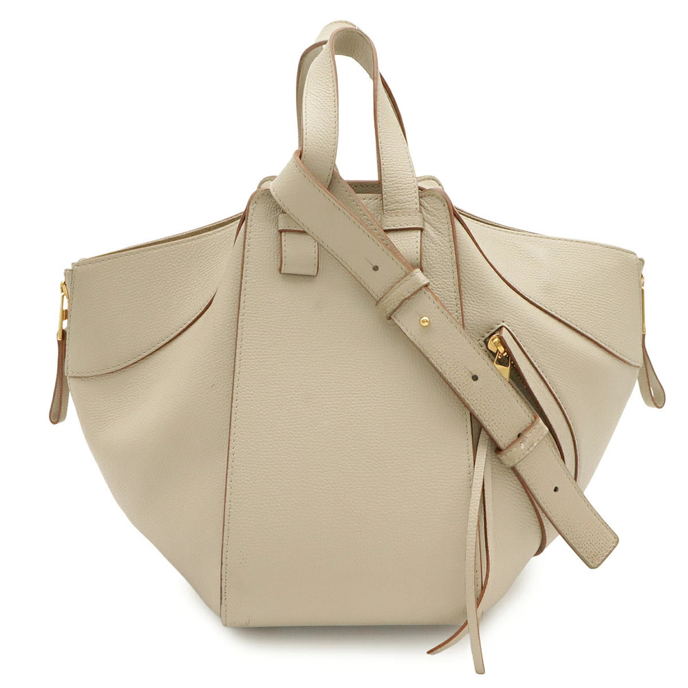 Loewe Hammock Bag 2way Crossbody Leather Sand Beige Cream